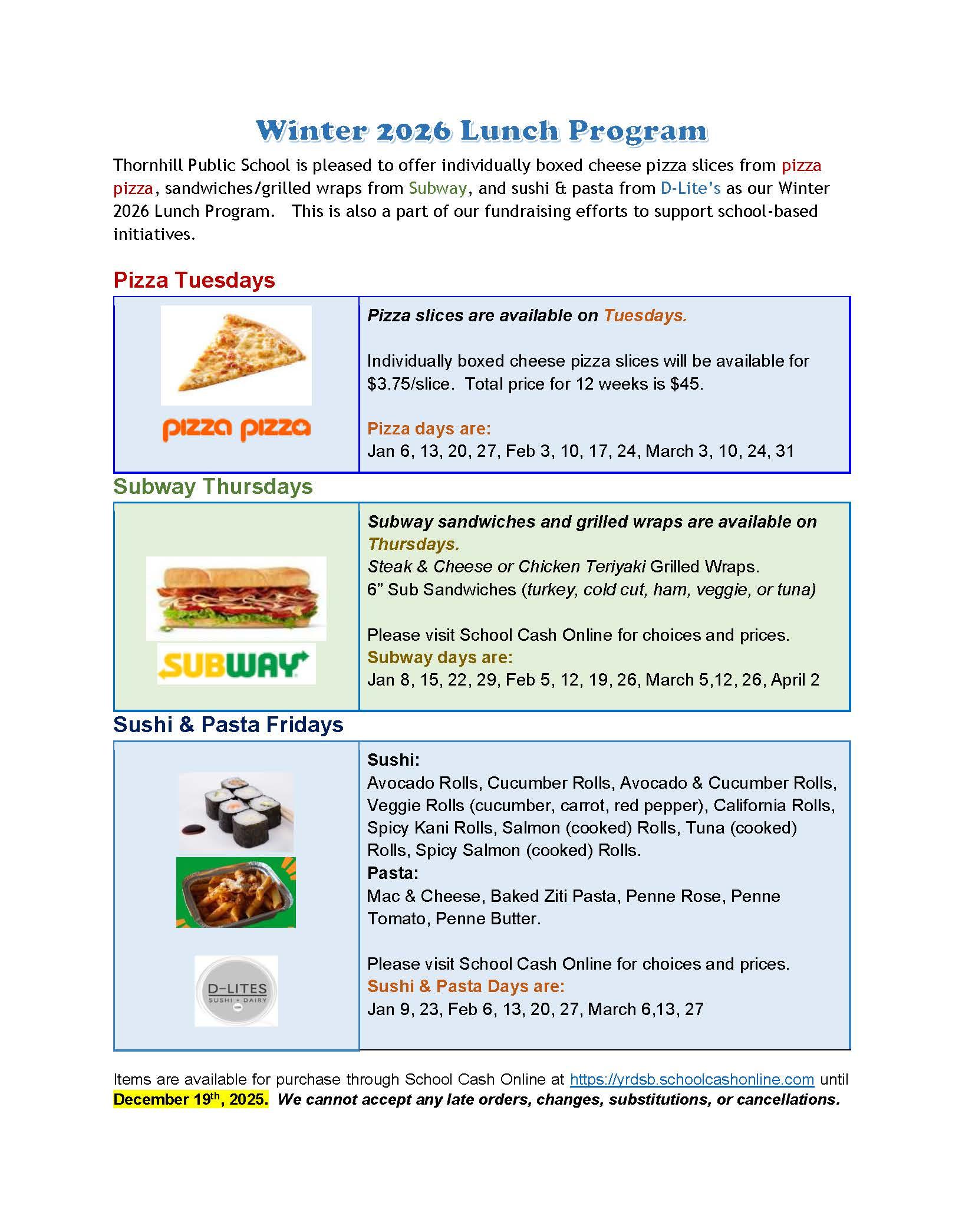 Winter Lunch Flyer